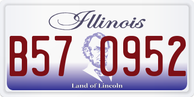 IL license plate B570952