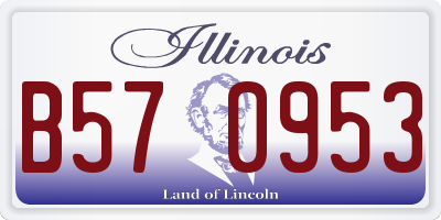 IL license plate B570953