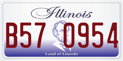 IL license plate B570954