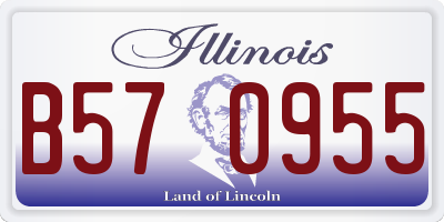 IL license plate B570955