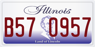 IL license plate B570957
