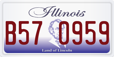 IL license plate B570959
