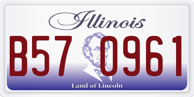 IL license plate B570961