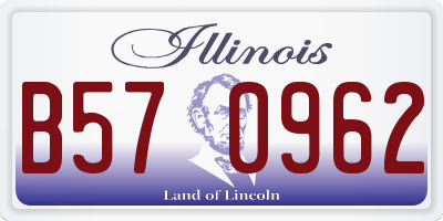 IL license plate B570962