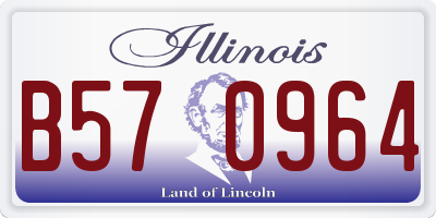 IL license plate B570964