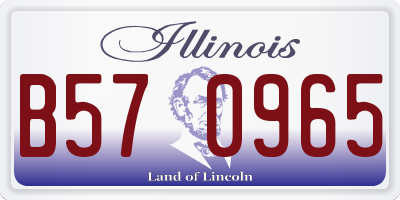 IL license plate B570965
