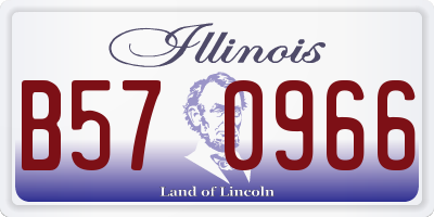 IL license plate B570966