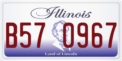 IL license plate B570967