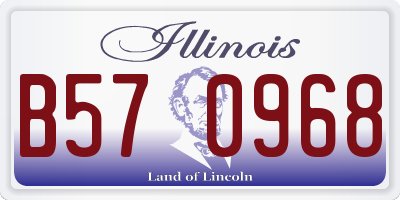 IL license plate B570968