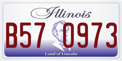 IL license plate B570973