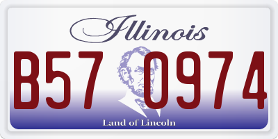 IL license plate B570974