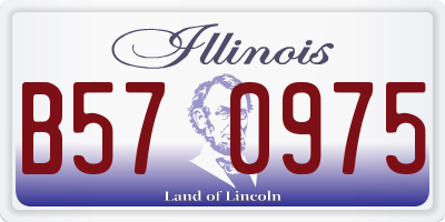 IL license plate B570975