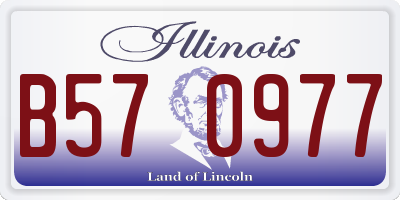 IL license plate B570977