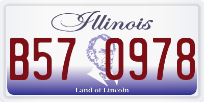 IL license plate B570978