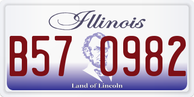 IL license plate B570982