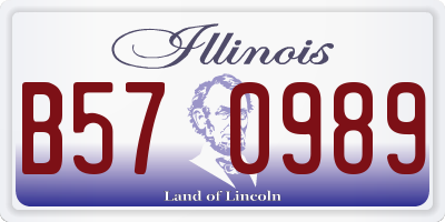 IL license plate B570989