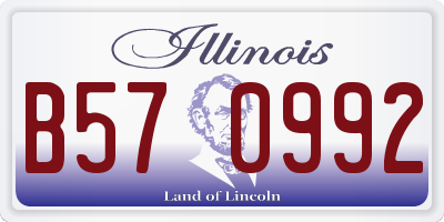 IL license plate B570992
