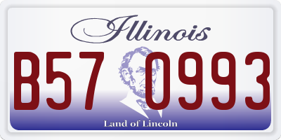 IL license plate B570993