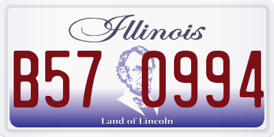 IL license plate B570994