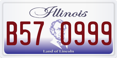 IL license plate B570999