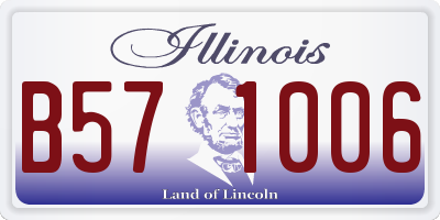 IL license plate B571006