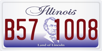 IL license plate B571008