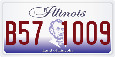 IL license plate B571009