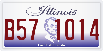 IL license plate B571014