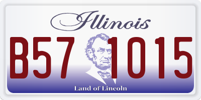 IL license plate B571015