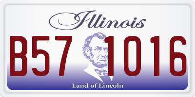 IL license plate B571016