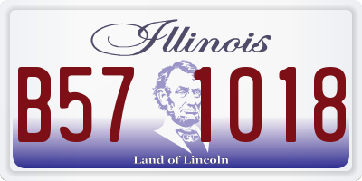 IL license plate B571018