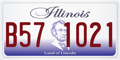 IL license plate B571021