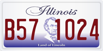 IL license plate B571024