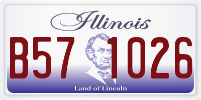 IL license plate B571026