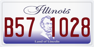 IL license plate B571028