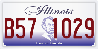 IL license plate B571029