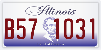 IL license plate B571031