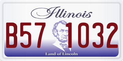 IL license plate B571032