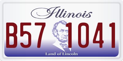 IL license plate B571041