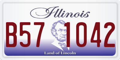 IL license plate B571042