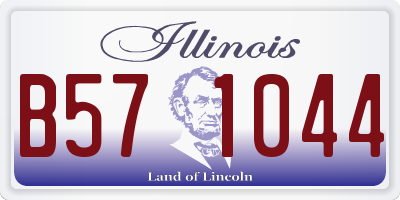 IL license plate B571044
