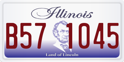 IL license plate B571045