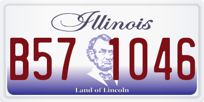 IL license plate B571046