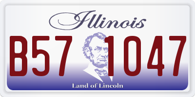 IL license plate B571047