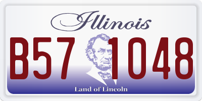 IL license plate B571048