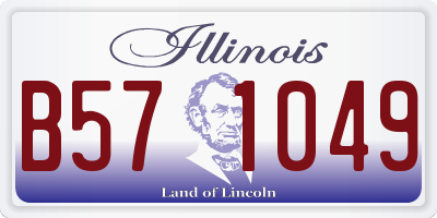 IL license plate B571049