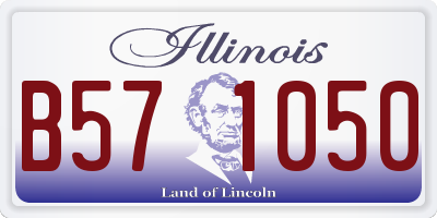 IL license plate B571050