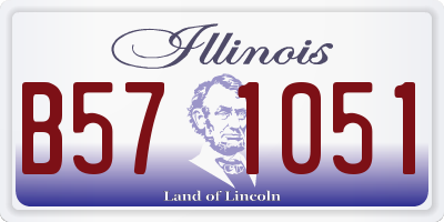 IL license plate B571051