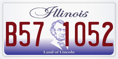 IL license plate B571052