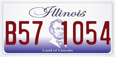 IL license plate B571054